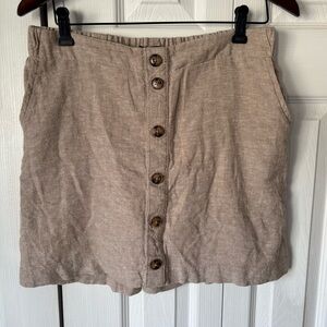 Reitmans Linen Blend Skirt with Built in Shorts Size Medium
